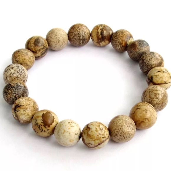 10 mm Desert stone bracelet - Picture 2 of 3